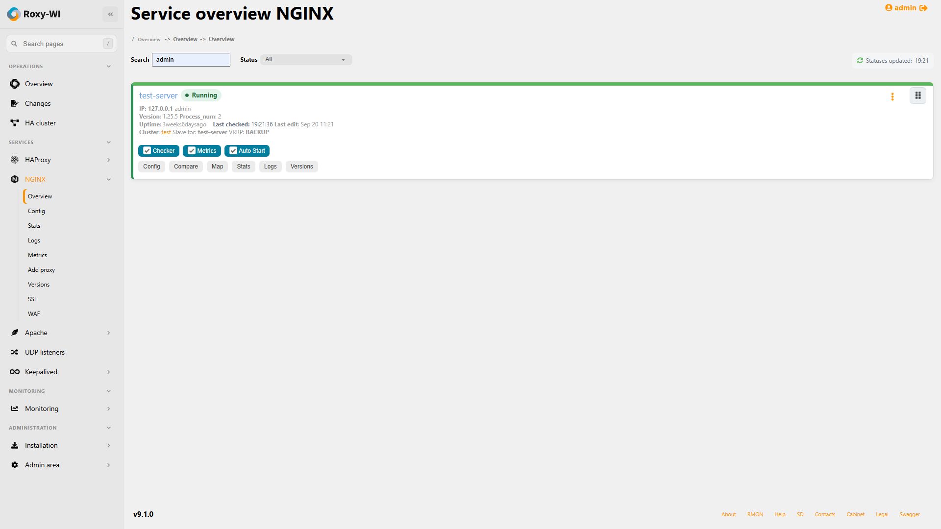 NGINX services