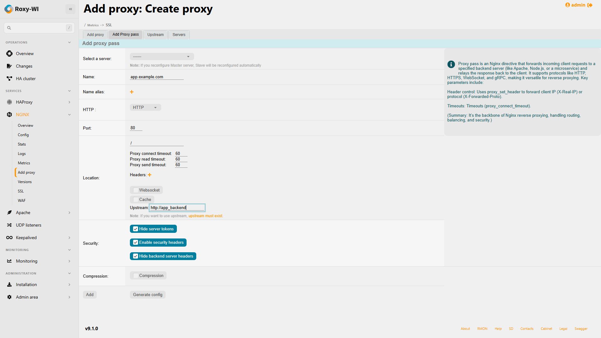NGINX proxy pass