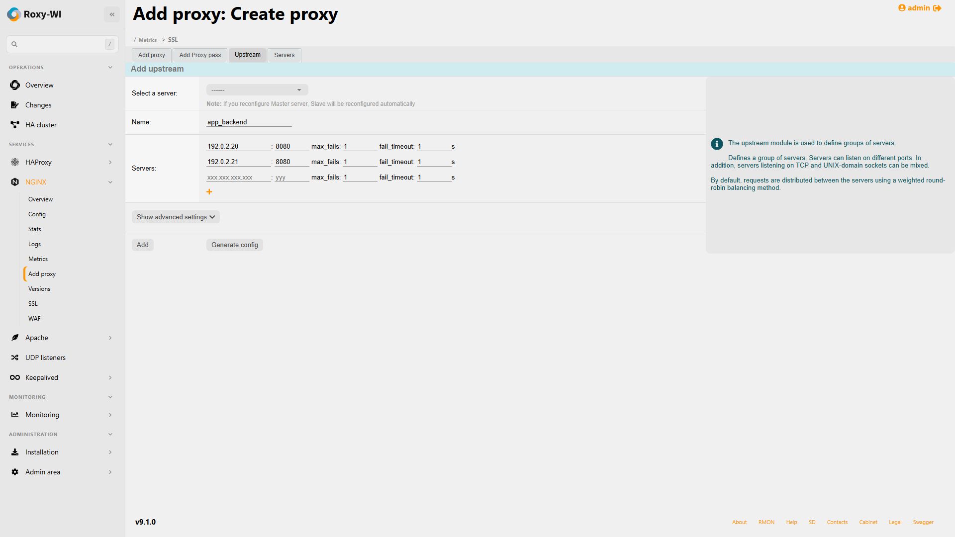 NGINX upstream